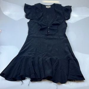 Imitation Silk Ruffled Dress N178-26